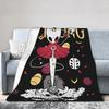 Hollow Knight Advanture Game Blankets Flannel Autumn Winter Cartoon Cute Multifunction Lightweight Throw Blankets for Travel