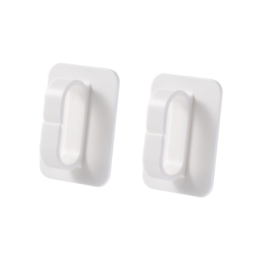 2 Stück Klebehaken Schlicht Modern Robust ABS Ringform Design Multifunktionale Wandhaken für Zuhause