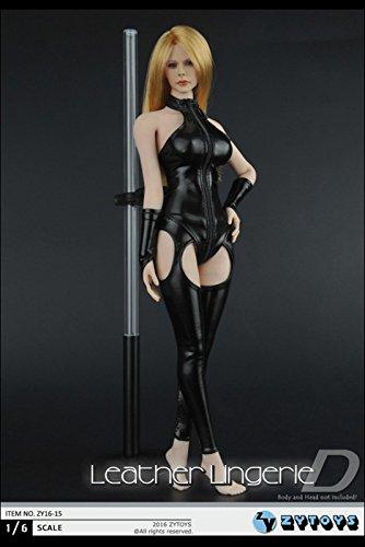 [TOYBARJAPAN] 1/6 Scale Figure Accessory/Sexy Beauty ZYTOYS ZY16-15 Sexy Leather Lingerie (Body and Head Not Included)