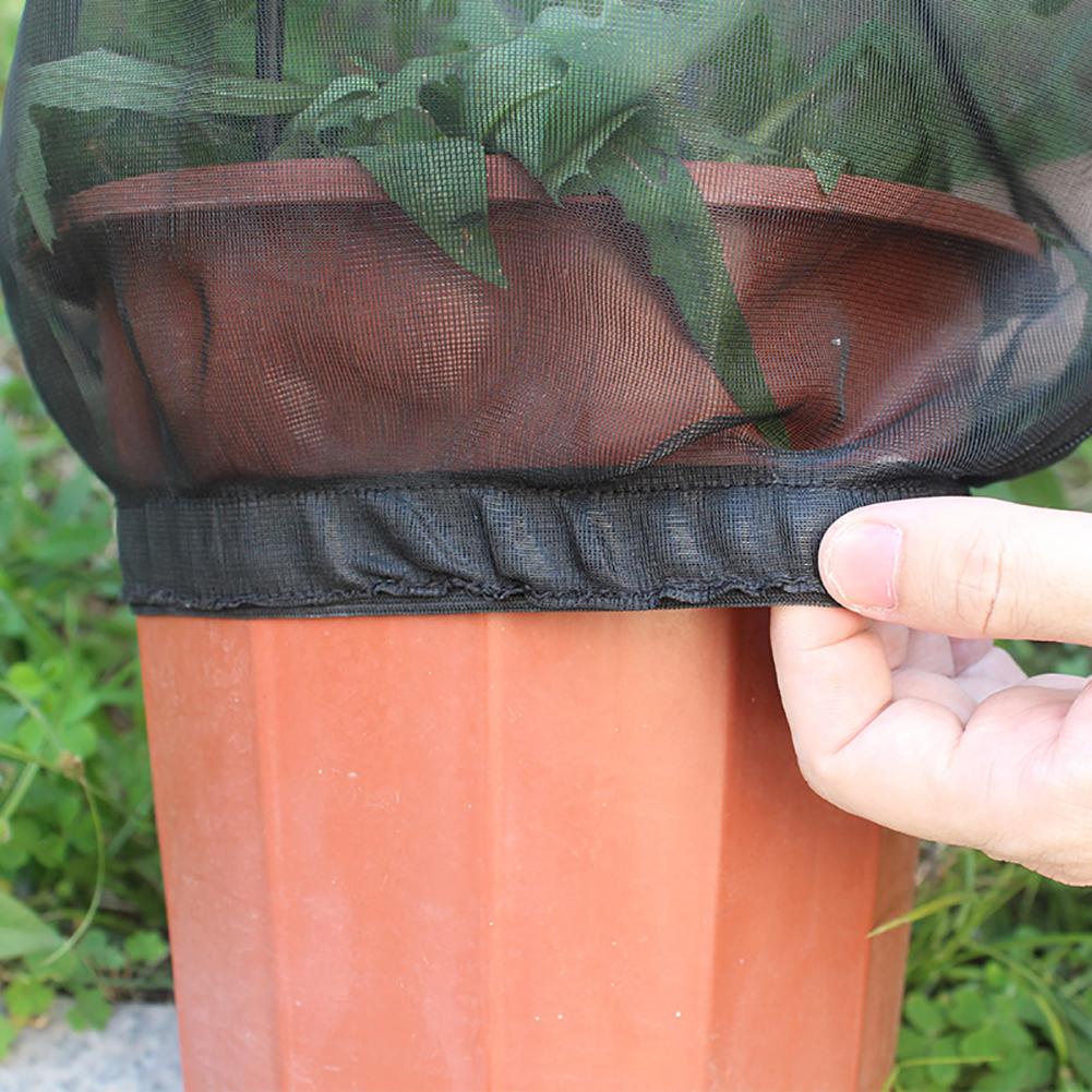 Capa de Rede para Plantas com Zíper Rede de Malha Bolsa Protetora Cobertura de Plantas de Jardim Proteção de Frutas Cobertura de Jardim