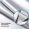 New With Hooks Blackout Curtains Thickened Rectangle Thermal Insulation Curtain Silver Privacy Drapes Home Office