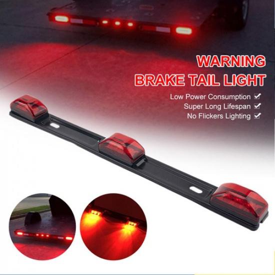 Stainless Red LED ID Bar Light Truck Boat Trailer Marker Clearance Lights 14  UK