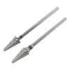 2 Stück Nagelbohrer-Set Wolframcarbid Nagelbohrer Nagel Schleifkopf für Maniküre Schleifen und Nagelgel Entfernung