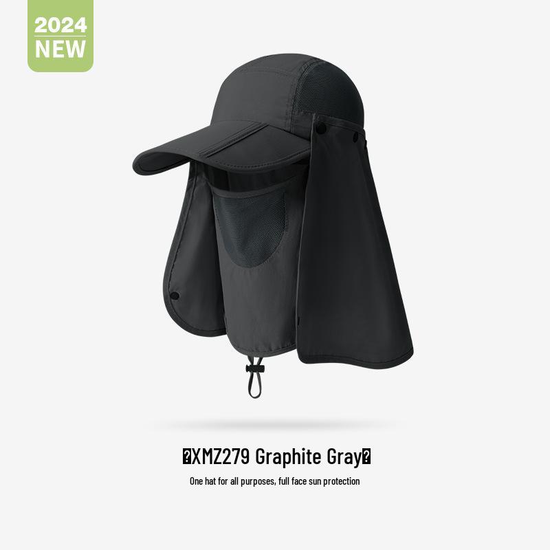 Unisex Summer Fishing Hat with Large Brim and Detachable Top