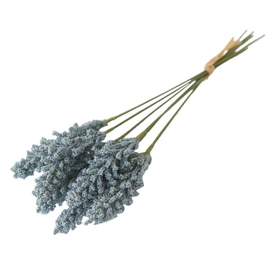 1 Ramo Lavanda Falsa No se Desvanece Conservación Fresca Flor de Seda Artificial para el Hogar Flores Artificiales para el Hogar