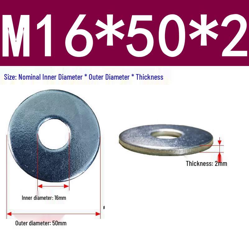 Galvanized Oversized Metal Washers M3-M60