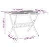 VidaXL Table pliable de jardin Ø110x75 cm bois d'acacia solide, table, table pliante, table de camping, table à manger, 4004911