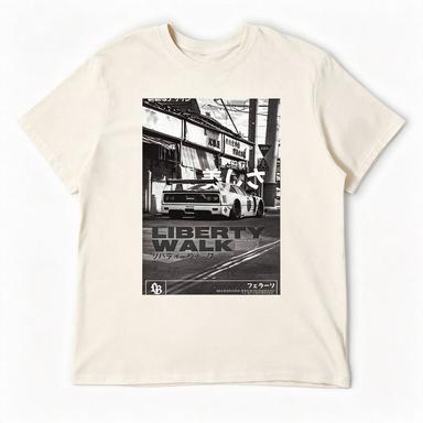 Retro Tee Jdm Street Racing Car Poster Print 2026 Edition Unisex Tshirt Gift For Him Sepia Tone Car Art For Family Matching