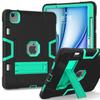 iPad 10th Gen 2022 Silicone Case with Stand, Drop-proof, Color Block Design, Full Coverage for iPad A16 11th Gen
