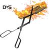 26 Inch Fireplace Tongs Heavy Duty Iron Log Grabber Log Tweezers Log Claw Long Handle Firewood Tongs Fireplace Accessory for Indoor Outdoor