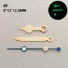 Uhrzeiger C3/bgw9 Blau Grün Leuchtend passend für NH-35-36 Uhrwerk Mechanische Armbanduhr Zubehör Silber Gold Roségold Schwarz