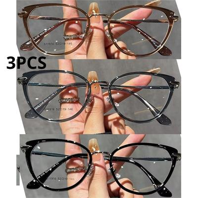 1PCS Retro Cat Eye Glasses Anti Blue Light Myopia Eyewear for Women Men Outdoor Sight Protection
