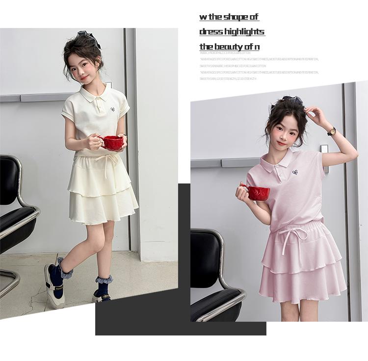 Girls' Set 2026 New Style Children's Fashionable Summer Thin Style Western Style Sleeveless T-shirt for Girls' Summer Clothes