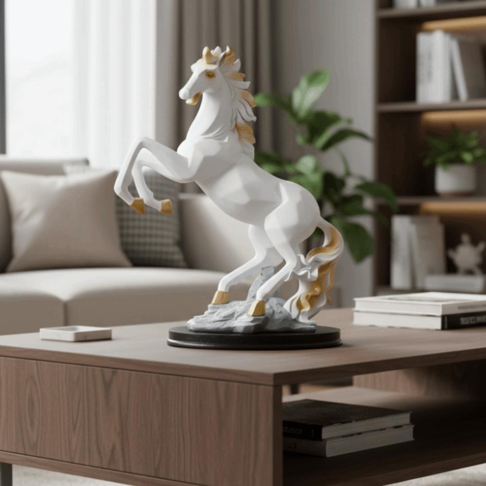 Handicraft Horse Statue Modern Animal Sculpture Desktop Ornament Horse Ornament Office