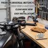 Vibration Proof Motorcycle Rearview Mirror Expanded Visual Range Glares Resistant Mirror Effortlessly Setups