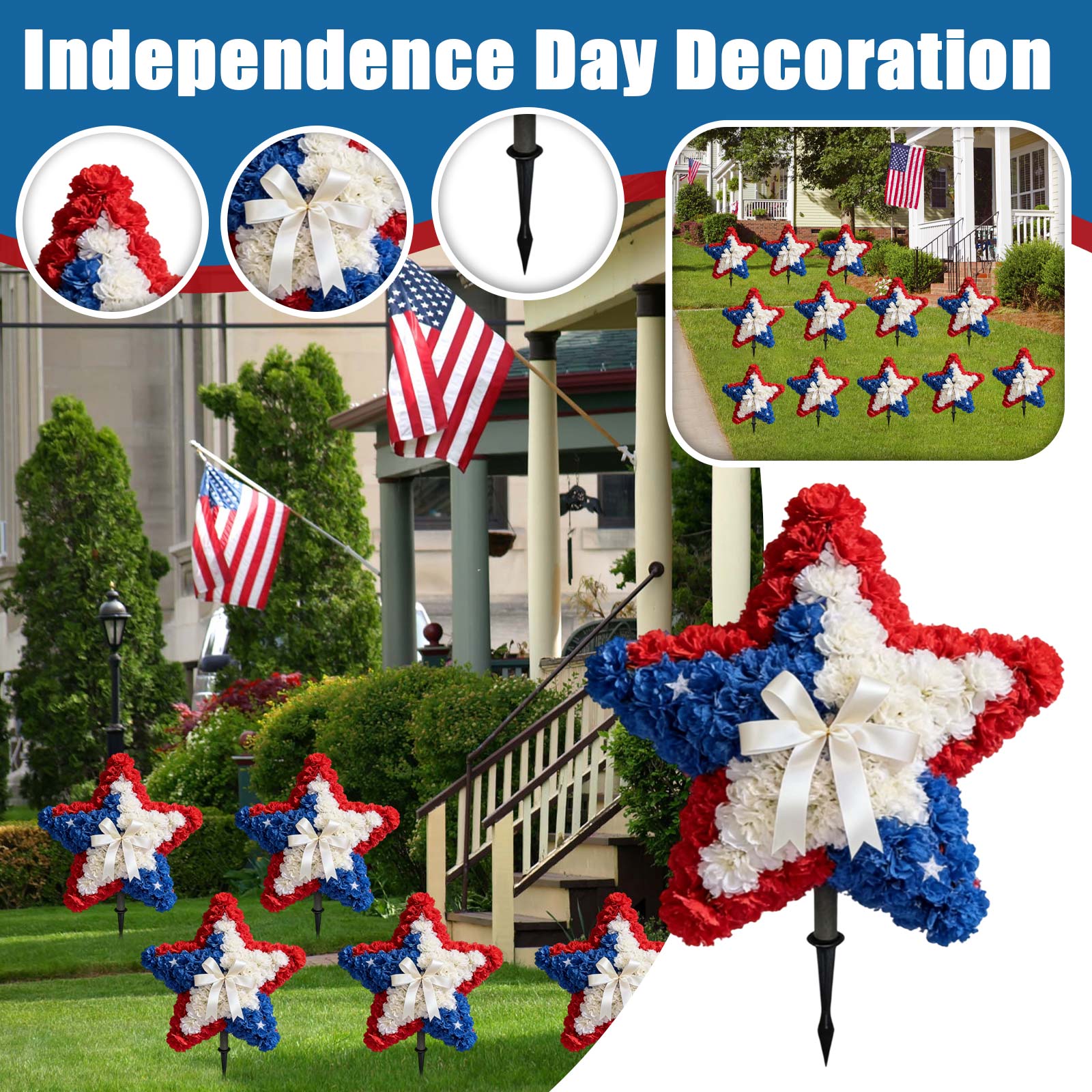 

45cm Tall Freestanding Floor Ornament For Festive Decorations And Atmosphere One Size