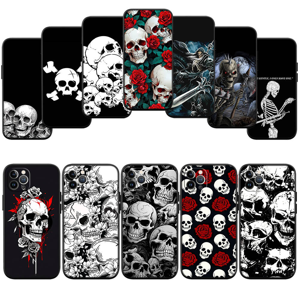 Skeleton Skull New Phone Case for iPhone 6 6s 7 8 11 12 13 14 15 16 17 16E XS Pro Max XR X SE Air