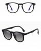 2 In 1 Magnet Polarized Sunglasses Men Women Classic New Square Gradient Sunglasses Anti-Blue Glasses Frame Clear Prescription