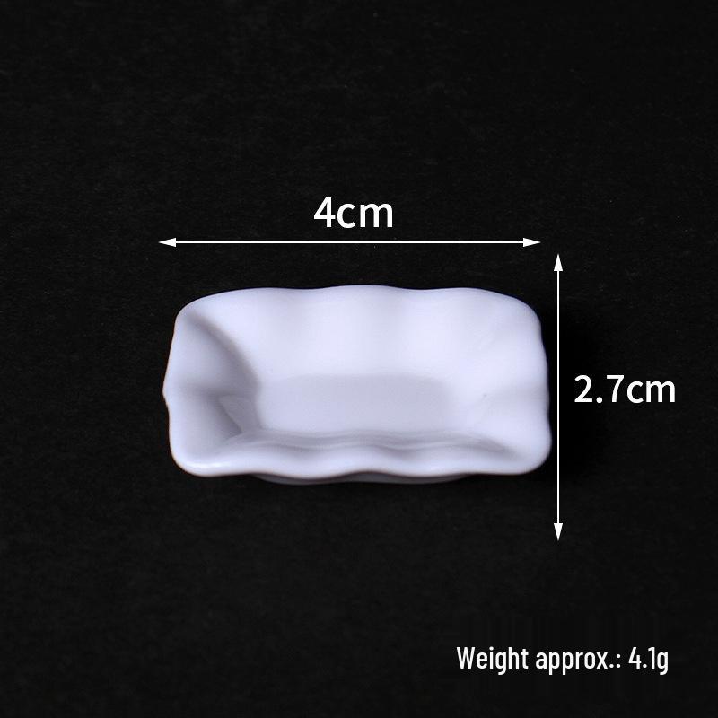 Miniature Tableware Set: Dollhouse Plates & Dishes for DIY Role-Playing Scenarios