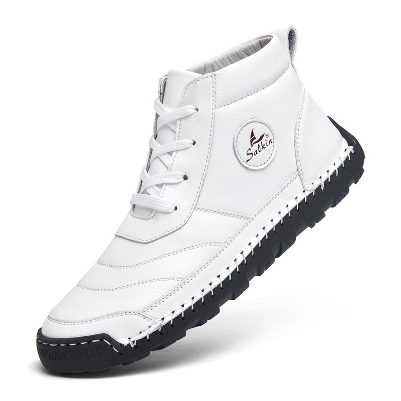 Ručně vyráběné dělené kožené boty Pánské boty Pohodlné kotníkové boty Pro muže Obuv pro volný čas Obuv na nástroje velké velikosti