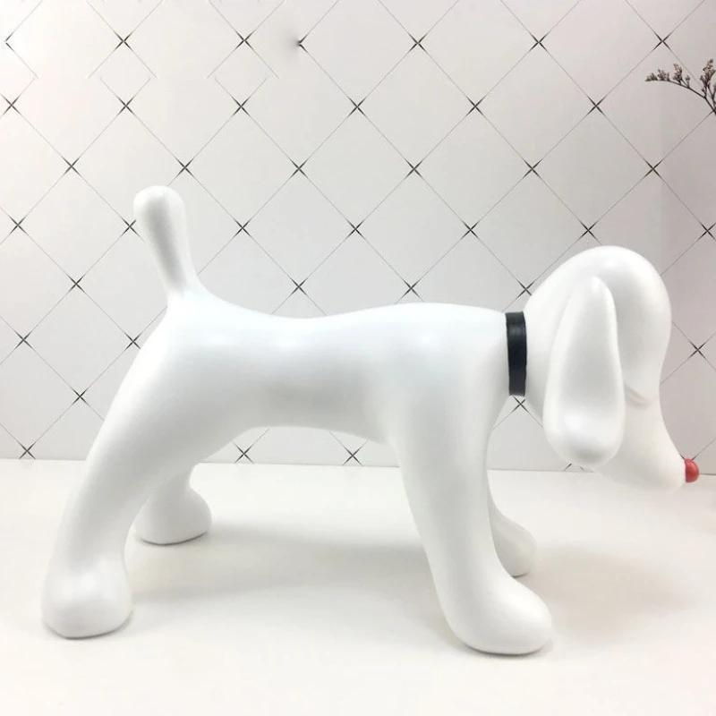 Креативные фигурки собак Искусство Современные скандинавские миниатюры Скульптура Эстетичные элегантные скульптуры Одинокая фигурка собаки Декор стола S
