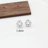 Mini Imitation Pearl Hollow Round Circle Geometry Stud Earring for Women Jewelry Christmas Girl Gift