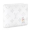 Louis Vuitton Seoul Limited Edition Jeju Dog Pattern Monogram Coated Canvas Wallet Men wallet White M27082