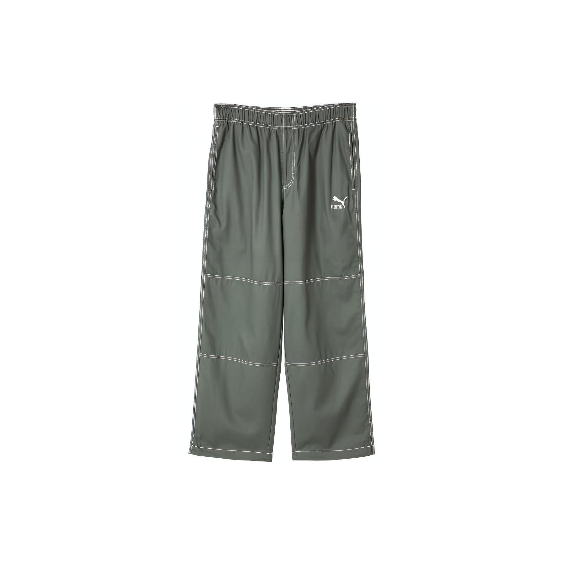 PUMA Swxp D Woven Pants with logo Olive Green Men s 626860-80 M