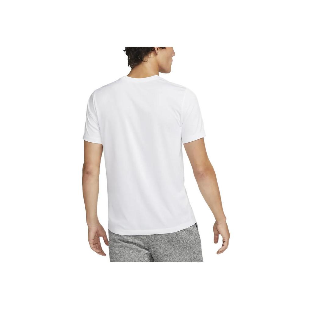 Nike FW22 Solid Color Logo Print Pullover Short Sleeve T-Shirt Men Tops White DX0990-100