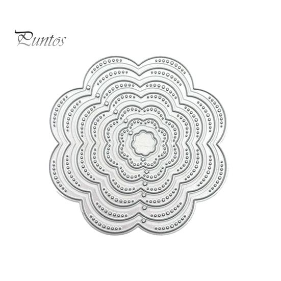 

1 комплект, нежные водостойкие геометрические формы цветов, карты, тиснение, трафарет для скрапбукинга Flower