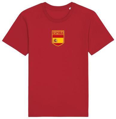 Espana Flag Badge T-Shirt 2024, Adults Kids Baby, Football Euro Shipping Spain