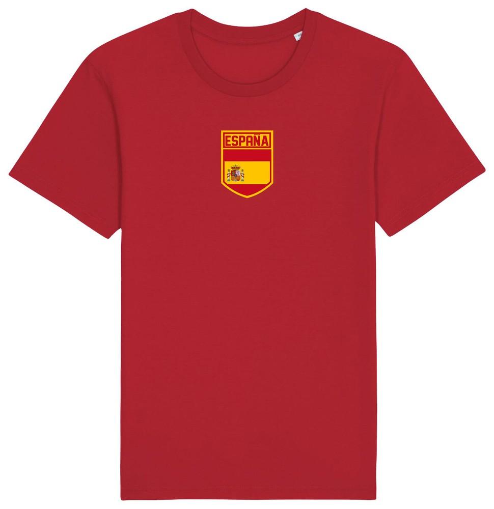 

Espana Flag Badge T-Shirt 2024, Adults Kids Baby, Football Euro Shipping Spain 4XL