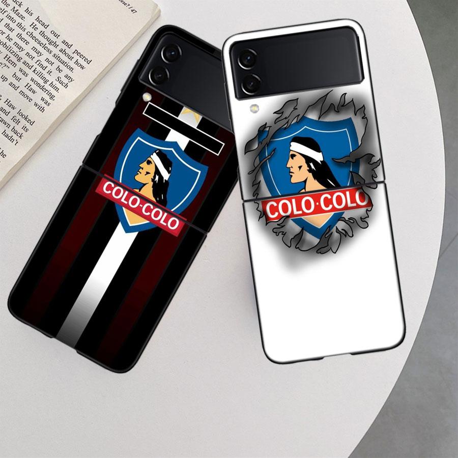 Club Social Y Deportivo Colo Phone Case For Samsung Z Flip 7 6 5G Galaxy Z Flip 5 4 3 Black Hard Cell Cover Luxury PC Shell Coq