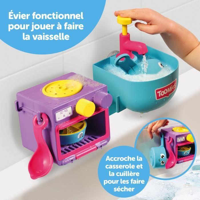 Jouet De Bain Pour Enfant - TOMY - Ma Cuisine De Bain - Multicolore - Bois - 5 Éléments
