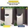 1Pc  LED Wall Lights Outdoor Solar Lamp  Solar Powered Sunlight Street Light Garden Courtyard Waterproof Wall Light