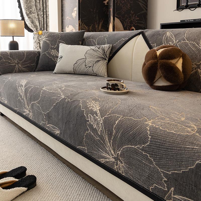 

Подушка для дивана Chenier, Универсальная для всех сезонов, Нескользящая и грязеотталкивающая подушка для сиденья, Современный чехол для дивана в новокитайском стиле, Тканевое полотенце 70*70cm