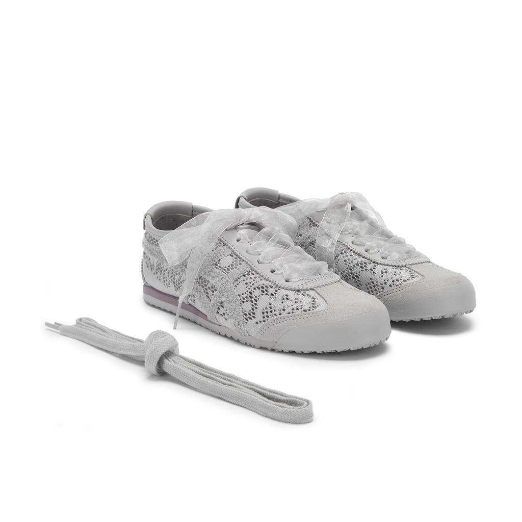 ONITSUKA TIGER Mexico 66 Fabric Trendy Versatile Non-Slip Casual Shoes Unisex Sneaker Light-Gray 1183C563-020