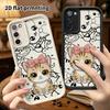 Phone Case: 2D Flat, Fits Samsung Galaxy A34 A35 M05 M06 S20 S22 S21 FE Plus 5G, Tabby Bow, Perfect Christmas and Halloween Holiday Gift