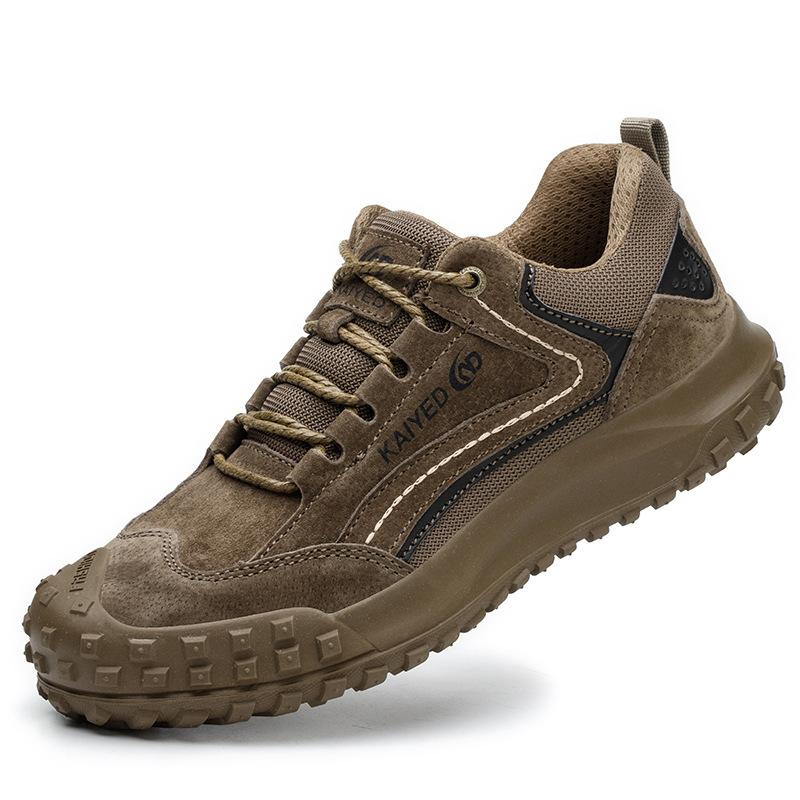 Labor Insurance Shoes Men's Anti-smashing, Anti-piercing, Wear-resistant Soft-soled Steel Bag Head, Breathable Leather Anti-scalding Work Shoes