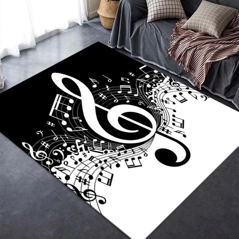 2025 New Treble Clef Carpet Rug for Living Room Bedroom Home Sofa Decoration,Kids Play Non-slip Floor Mat