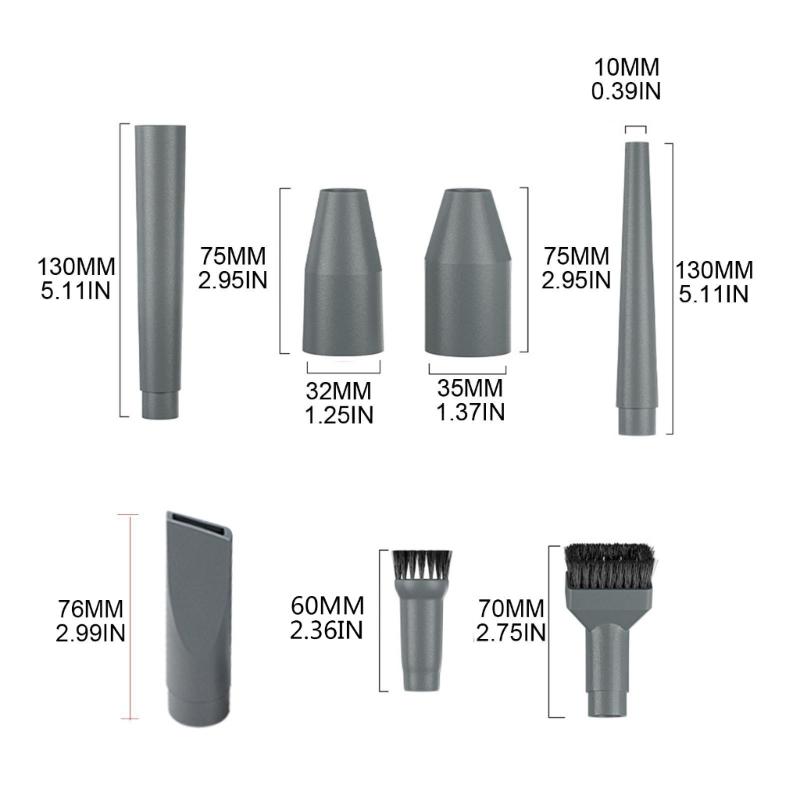 Home Dusting Crevice Stair Tool Brush Nozzle Attachment for Vacuum Cleaner 9pcs