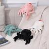 Halloween Stuffed Animal Spider Plush Soft Fur Huggable Green Spiders Pillow, Adorable Playtime Plush Toy,Stuffed Spider Super Soft Plush Doll Animal