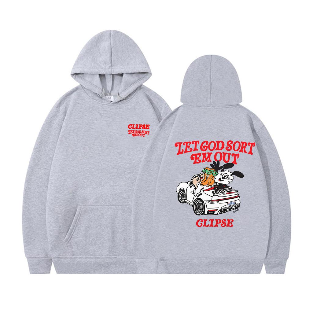 Clipse Lass Gott sie aussortieren Hoodie Clipse neues Album Hoodie Männer Frauen Langarm Streetwear Hip Hop Pullover Kleidung