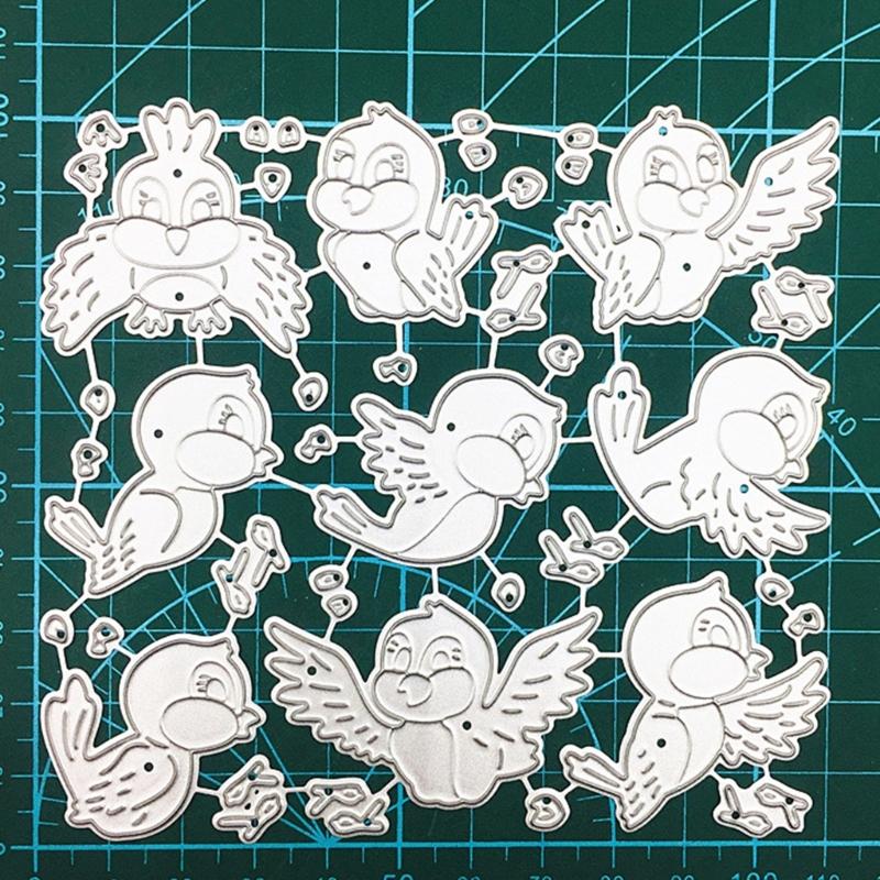 Cute Animal Bird Die Cuts Little Bird Metal Cutting Dies Stencil-for DIY Scrapbooking Photo Paper Embossing Mold-Decor