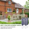 5 Inch Capacity Rain Gauge Magnifying Numbers Rainfall Monitoring Rain Measure Gauge  Yard