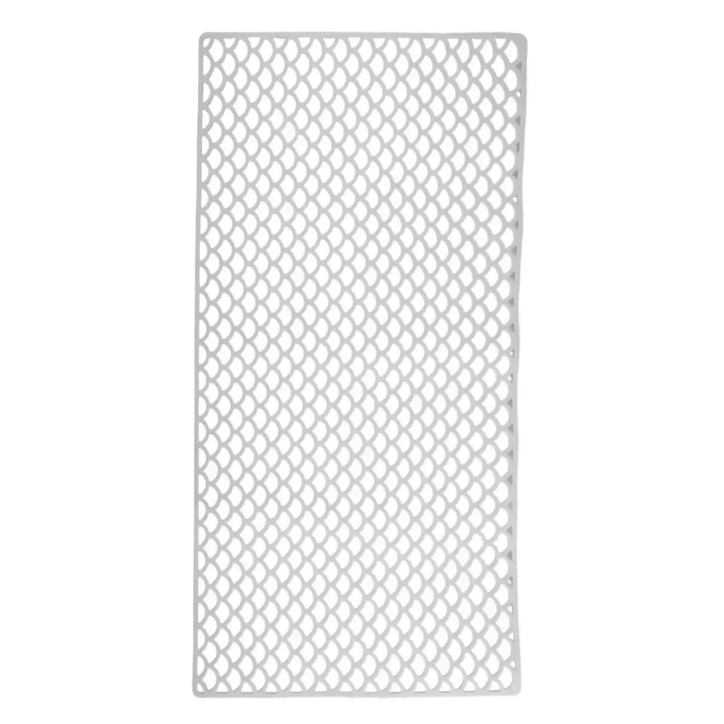 Black Silicone Sink Mat Dishwasher Safe Sink Mat Efficient Water Flow Farmhouse Sink Mat Bump-Proof Cushioning