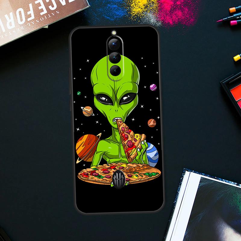 Space Alien Magic Case For ZTE Nubia Red Magic 9 Pro Plus RedMagic 8 8S Pro Plus 6 7 6S 7S Pro 5S 6R 5G Cover