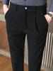2023 Men's Slim Fit Striped Corduroy Trousers - Autumn Korean Style Casual Pants
