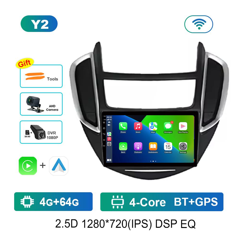 9 '' Car Radio Multimedia Player Android System for Chevrolet TRAX 2014 - 2016 Split Screen GPS Navi WiFi Head Unit 4G Bluetooth