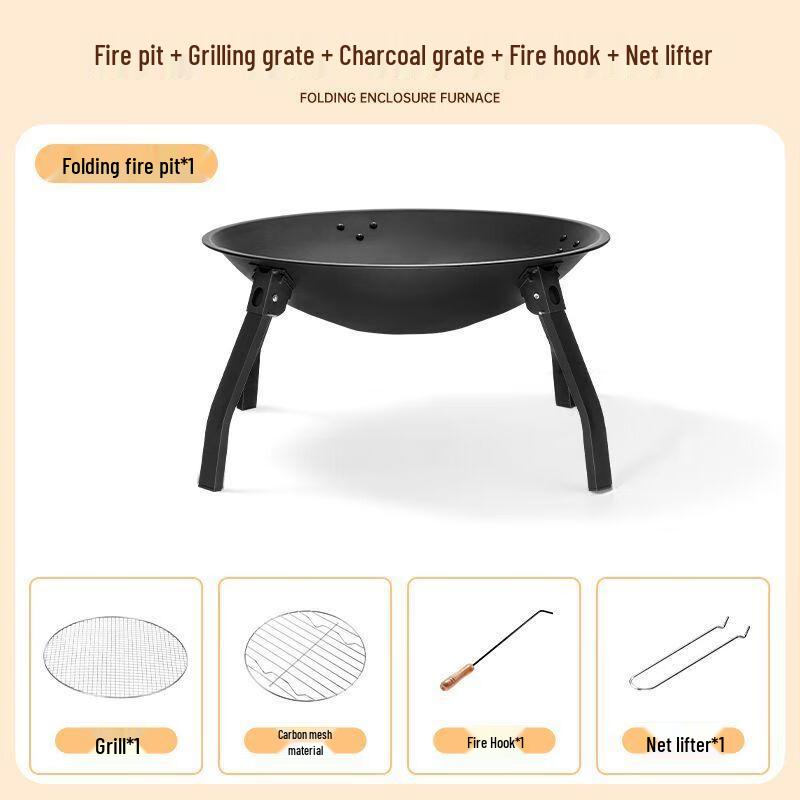 Portable Outdoor Charcoal Stove for Tea & BBQ Standard